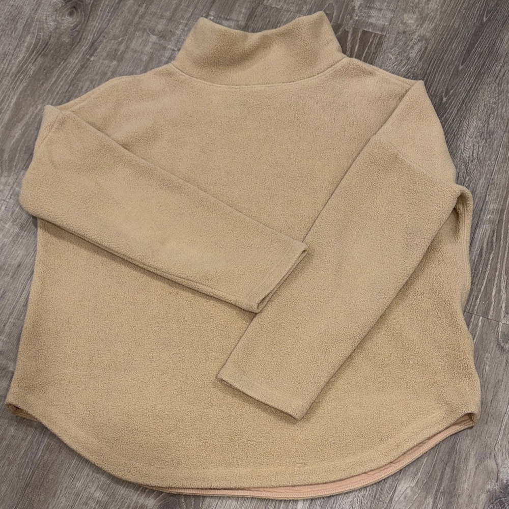 Vineyard Vines Camel Mock Neck Sweater